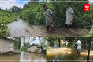 Jonai flood condition