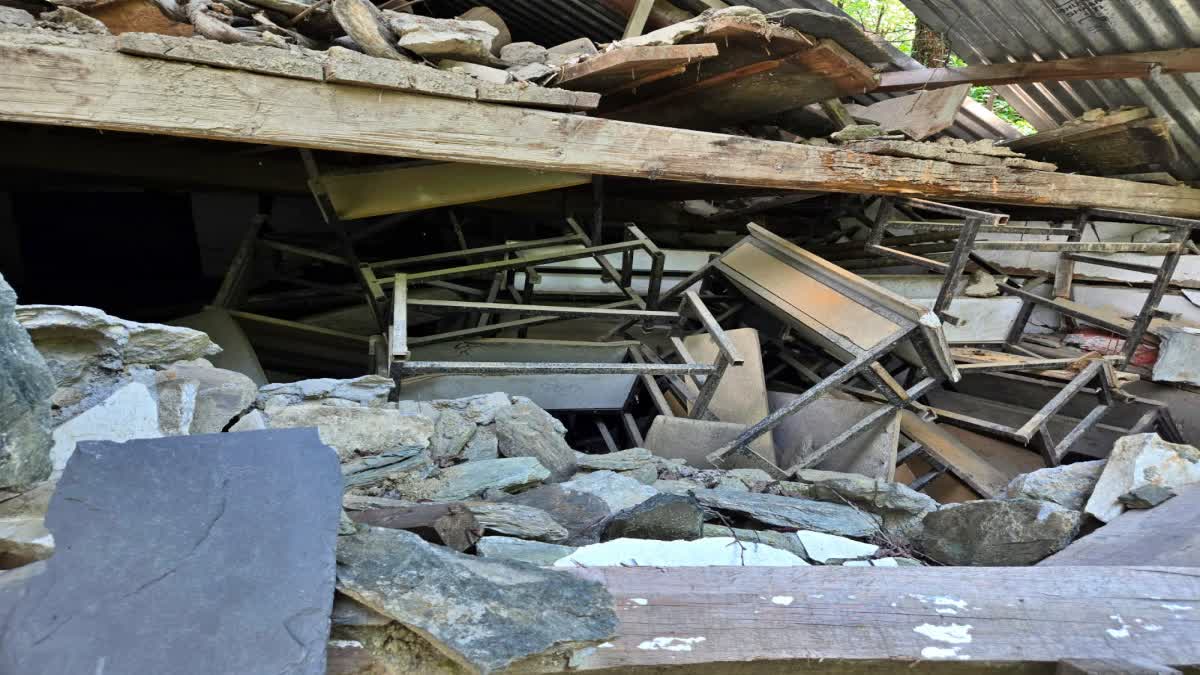 Kullu Govt Primary School building collapsed in 2023