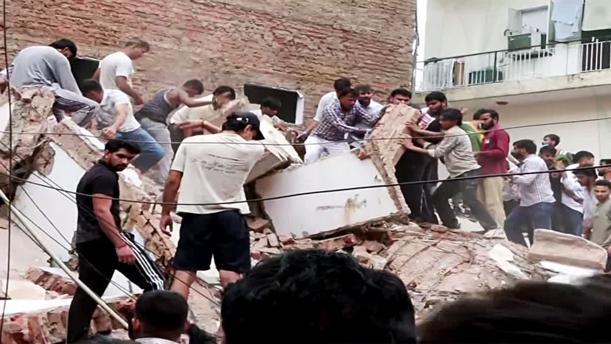Satya Niketan Building Collapse