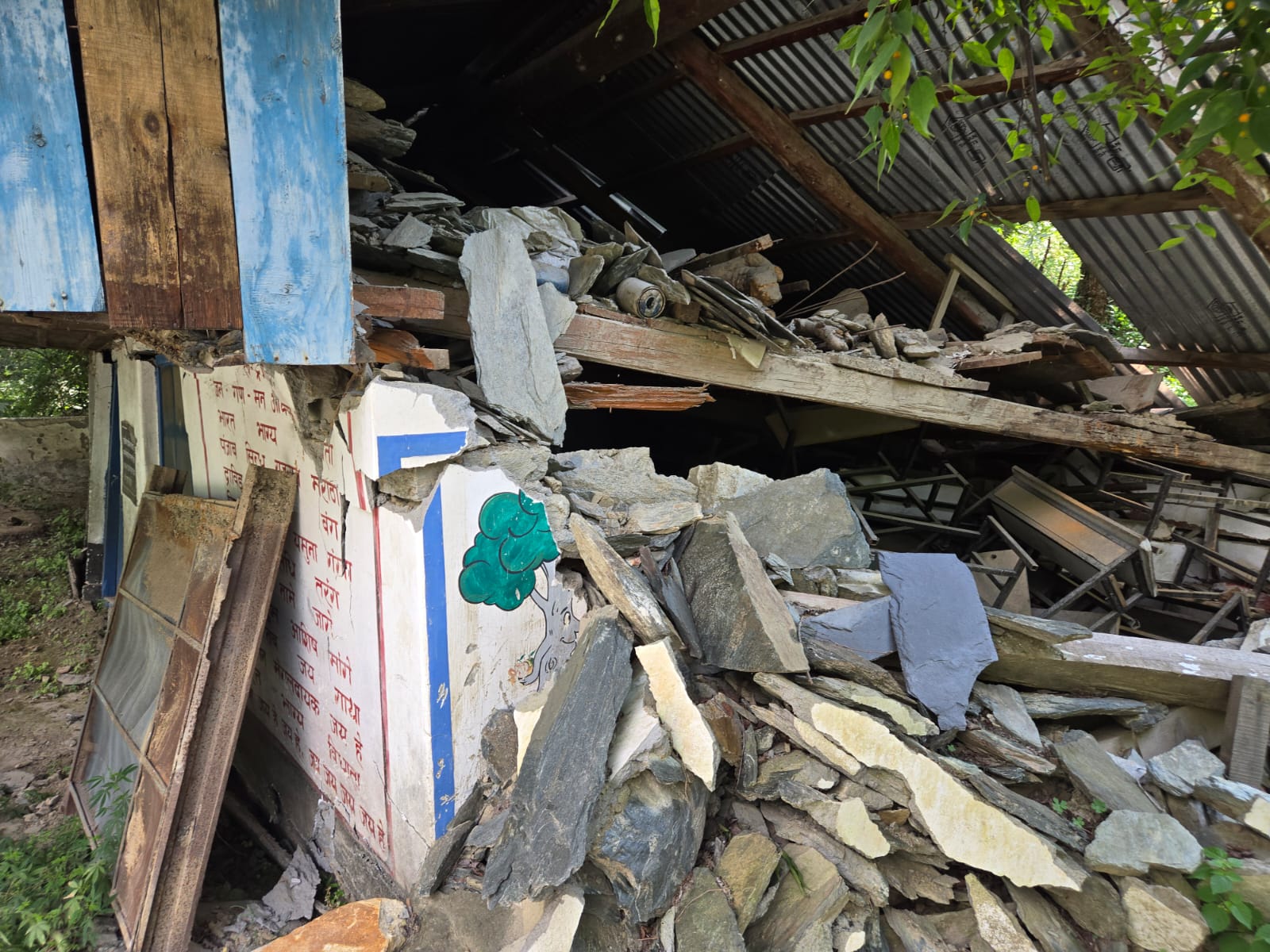 Kullu Govt Primary School building collapsed in 2023