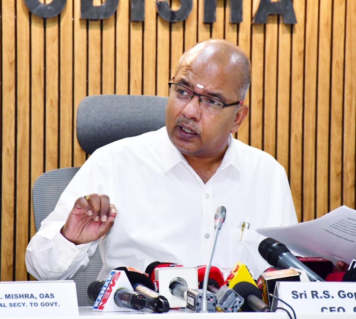 ରାଜ୍ୟ ମୁଖ୍ୟ ନିର୍ବାଚନ ଅଧିକାରୀଙ୍କ ସାମ୍ବାଦିକ ସମ୍ମିଳନୀ