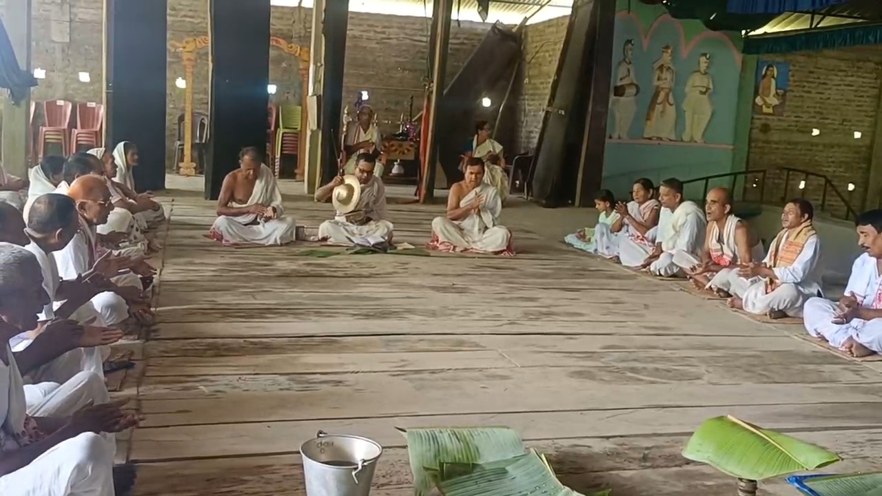 majuli raas festival rehearsals starts on the day of lakshmi Purnima for stage plays in view of upcoming raas mahotsav
