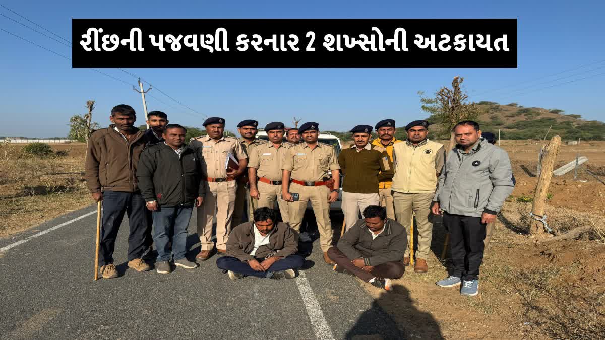 બનાસકાંઠામાં રીંછની પજવણી કરનાર 2 શખ્સોની અટકાયત
