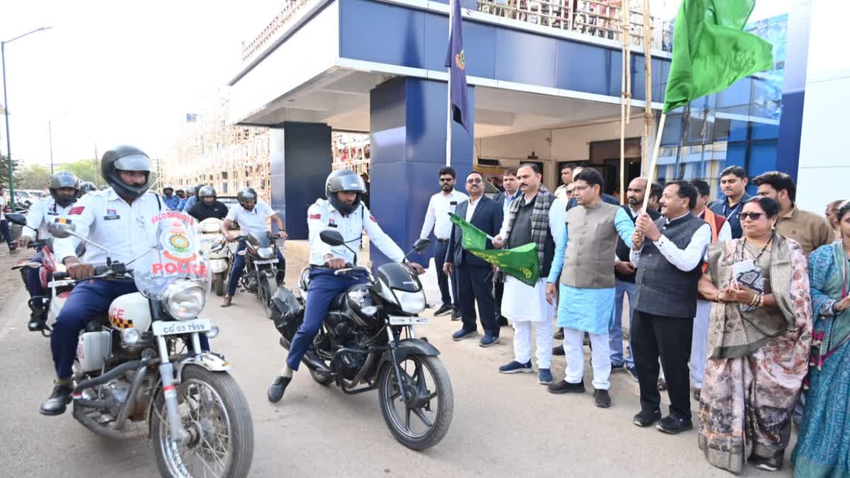 Balodabazar Helmet Awareness Rally