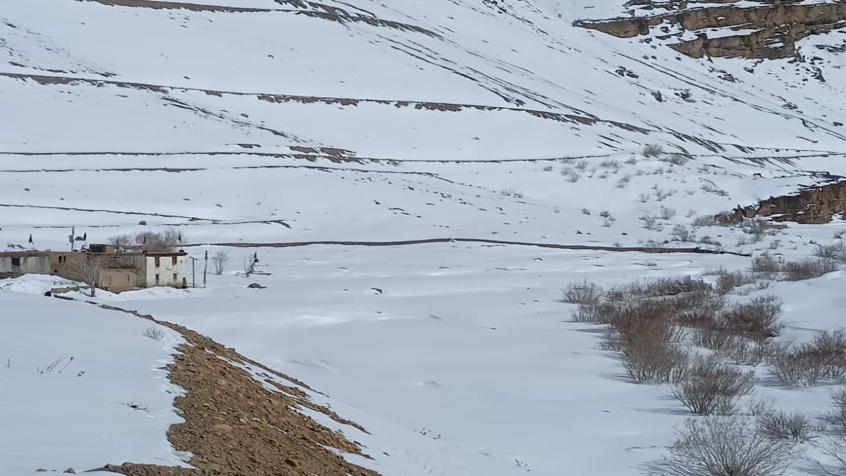 ಚಳಿಗಾಲದಲ್ಲಿ ಮಂಜು ಆವರಿಸಿದಾಗ ಕಾಣುವ ದೃಶ್ಯ