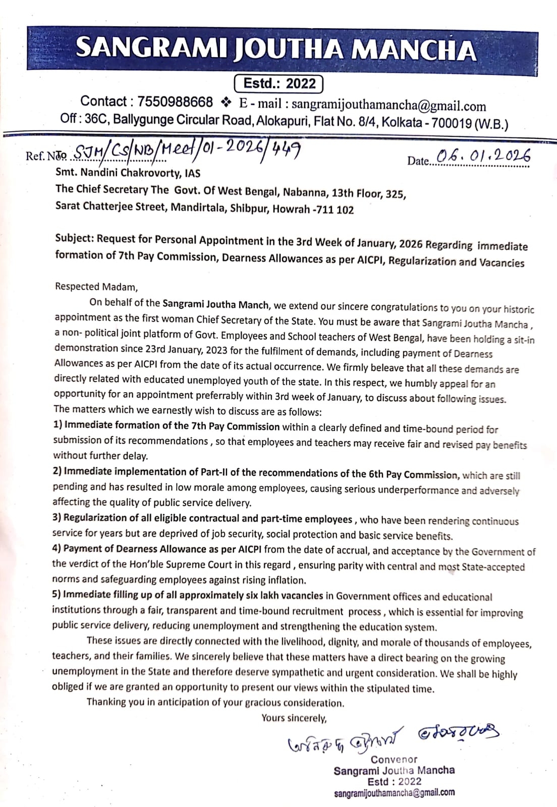 DA PROTESTORS TO CHIEF SECRETARY