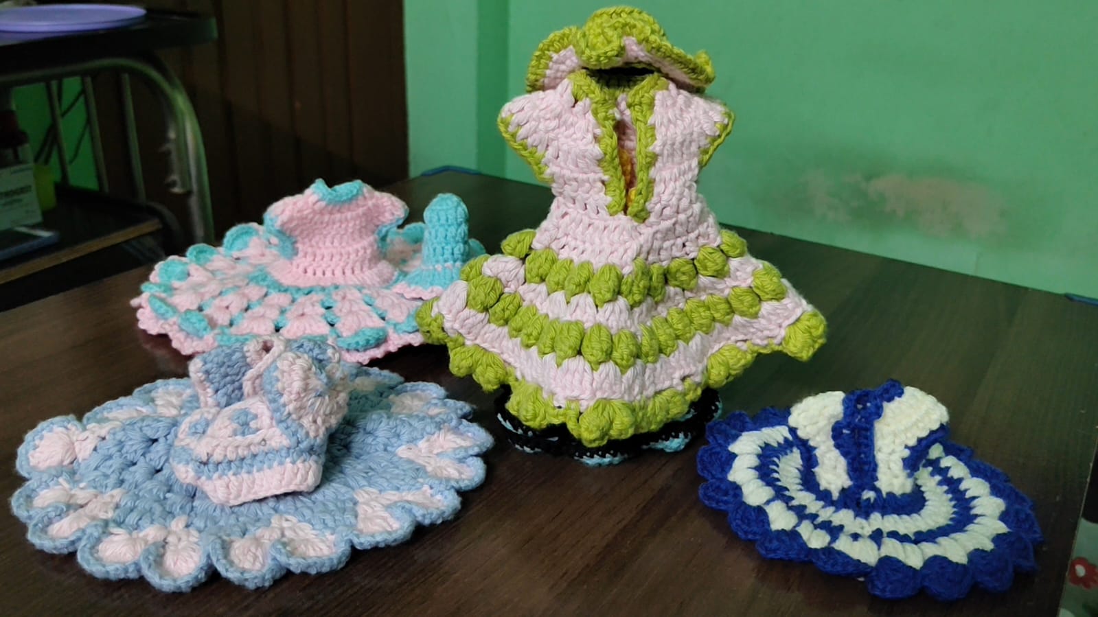 A woman has become self-reliant by making various items from wool yarn in Guwahati