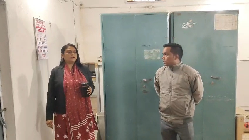 Surprise inspection of district panchayat office