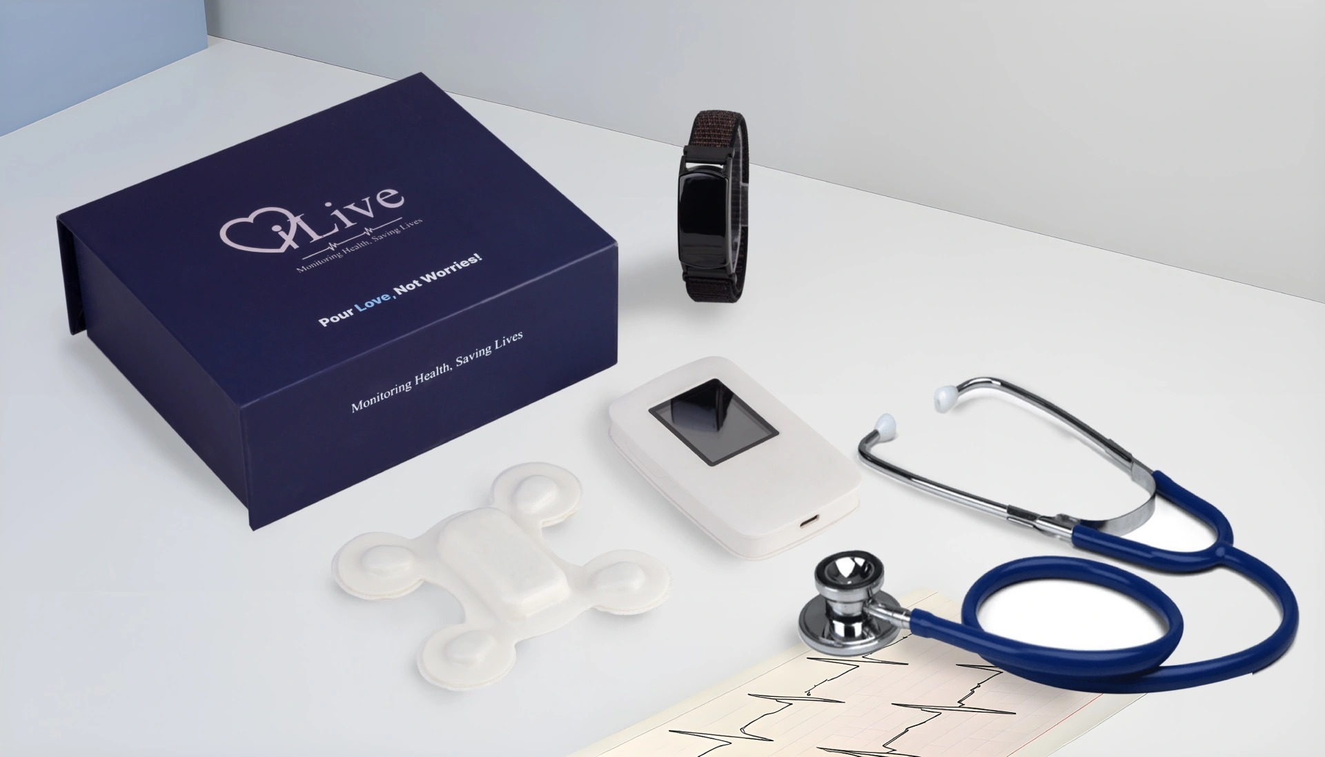 In picture: iLive Connect's wearable health monitoring device