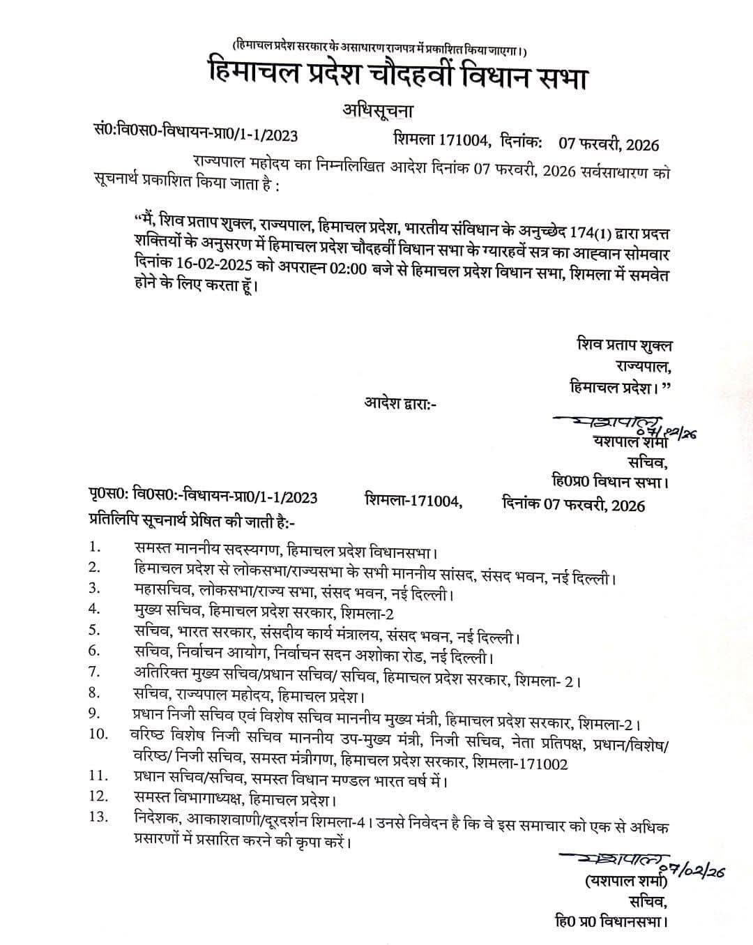 Himachal Budget Session