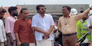 മമ്മൂട്ടി ടൗൺഷിപ്പ് സന്ദർശിച്ചു  വയനാട് ടൗൺഷിപ്പ് സന്ദർശനം  മമ്മൂട്ടി വയനാട്ടിൽ  മമ്മൂട്ടി വയനാട് ടൗൺഷിപ്പിൽ