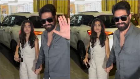 YASH SPOTTED WITH HIS WIFE RADHIKA PANDITH OUTSIDE OF THE RESTAURANT IN MUMBAI