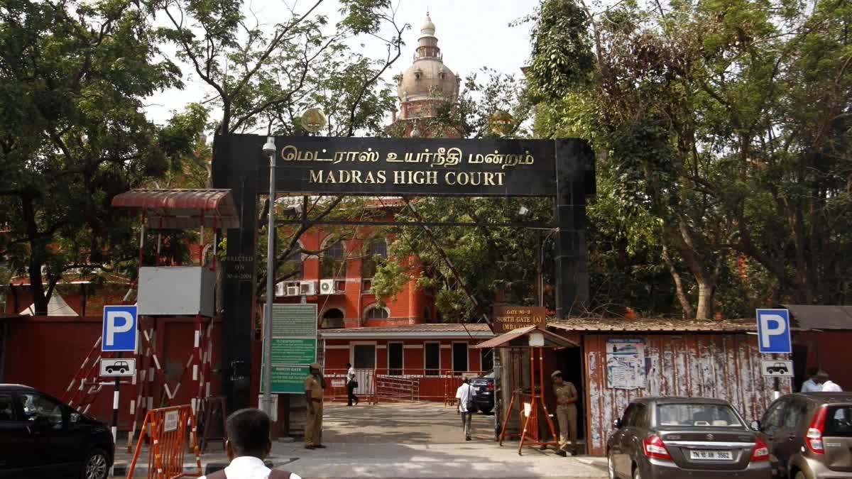 சென்னை உயர் நீதிமன்றம் - கோப்புப் படம்