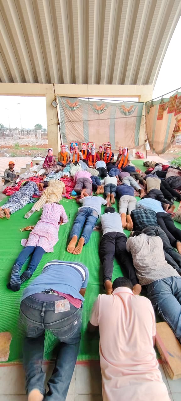 DEd Candidates Unique Protest