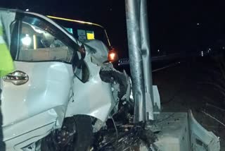 दिल्ली मुंबई एक्सप्रेसवे पर हादसा