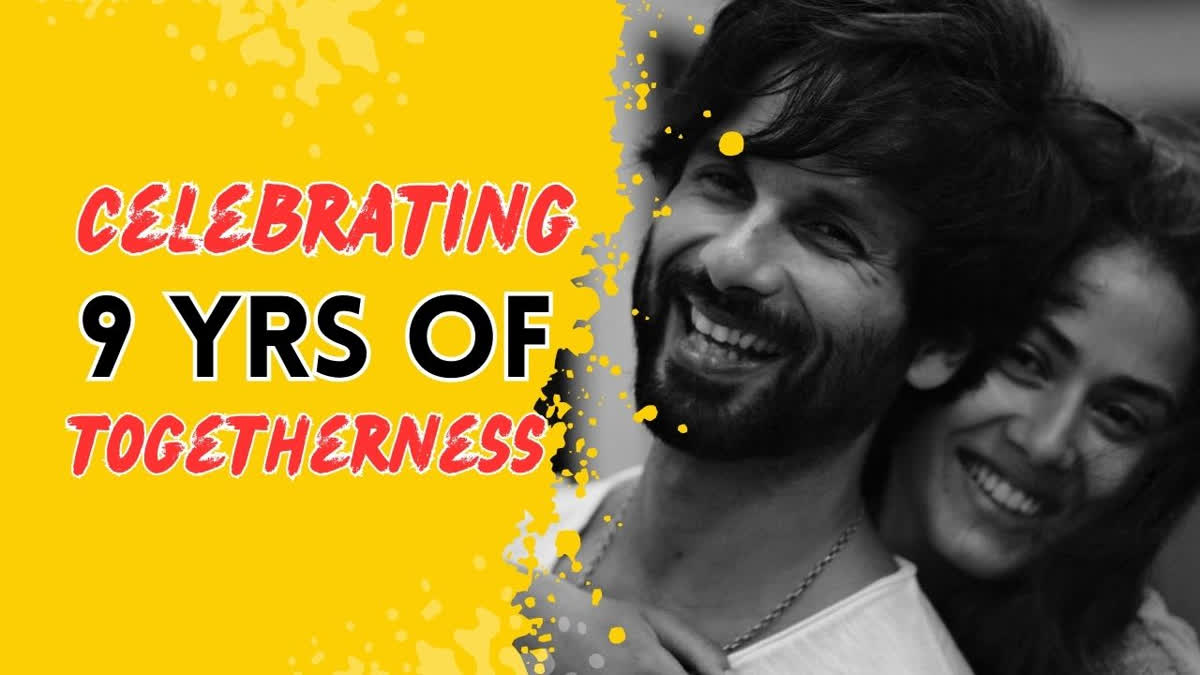 Shahid Kapoor Drops Mushy Post as He Wishes His 'Happy Place' Mira Rajput on 9th Marriage Anniversary Shahid Kapoor and Mira Rajput celebrate their 9th wedding anniversary with heartfelt Instagram posts. Shahid shares a monochrome photo calling Mira his "happy place," while Mira shares a nostalgic video featuring unseen moments from their life together, expressing love and gratitude.