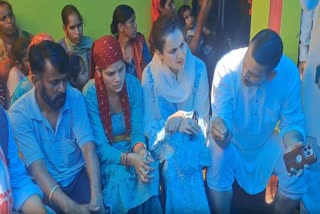 कंगना रनौत ने किया आपदा प्रभावित क्षेत्रों का दौरा