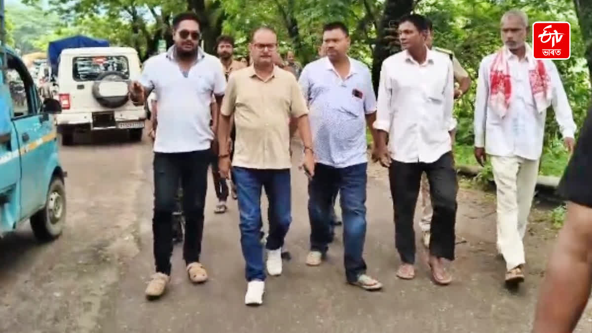 MLA Jitu Goswami inspects the Borpani forest; dispute over Nagaon-Karbi Anglong border