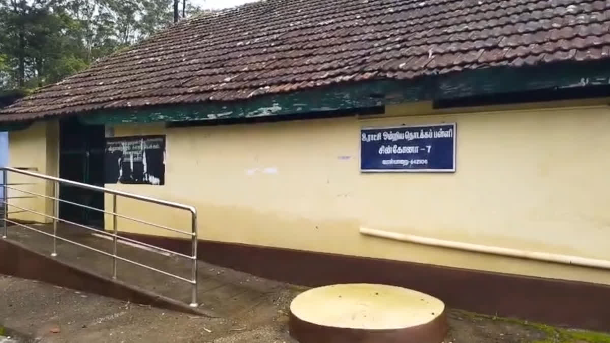 மூடப்பட்டுள்ள சின்கோனா ஊராட்சி ஒன்றிய தொடக்கப்பள்ளி