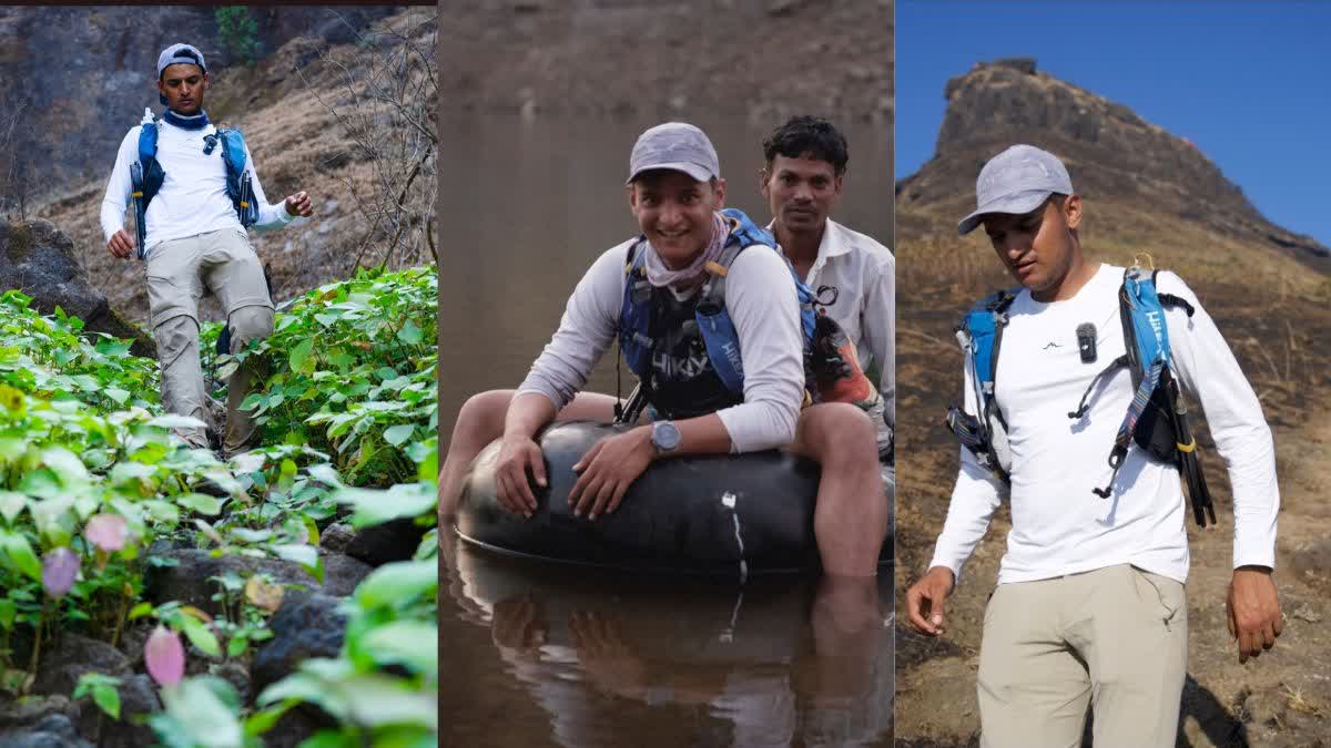 Manvendra Singh Shekhawat during his cross-country hikes