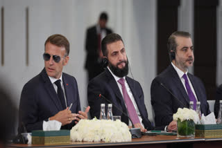 macron-in-syria-as-first-major-western-leader-to-visit-war-torn-country-under-new-leadership