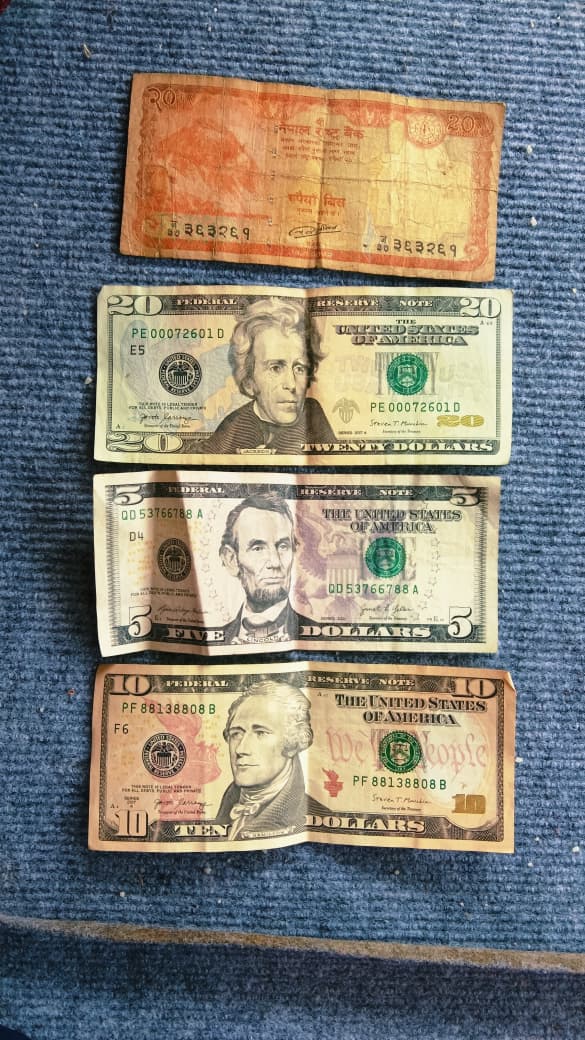 Nepal, USA, Thailand, Hong Kong currency found In Anjanadri temple hundi