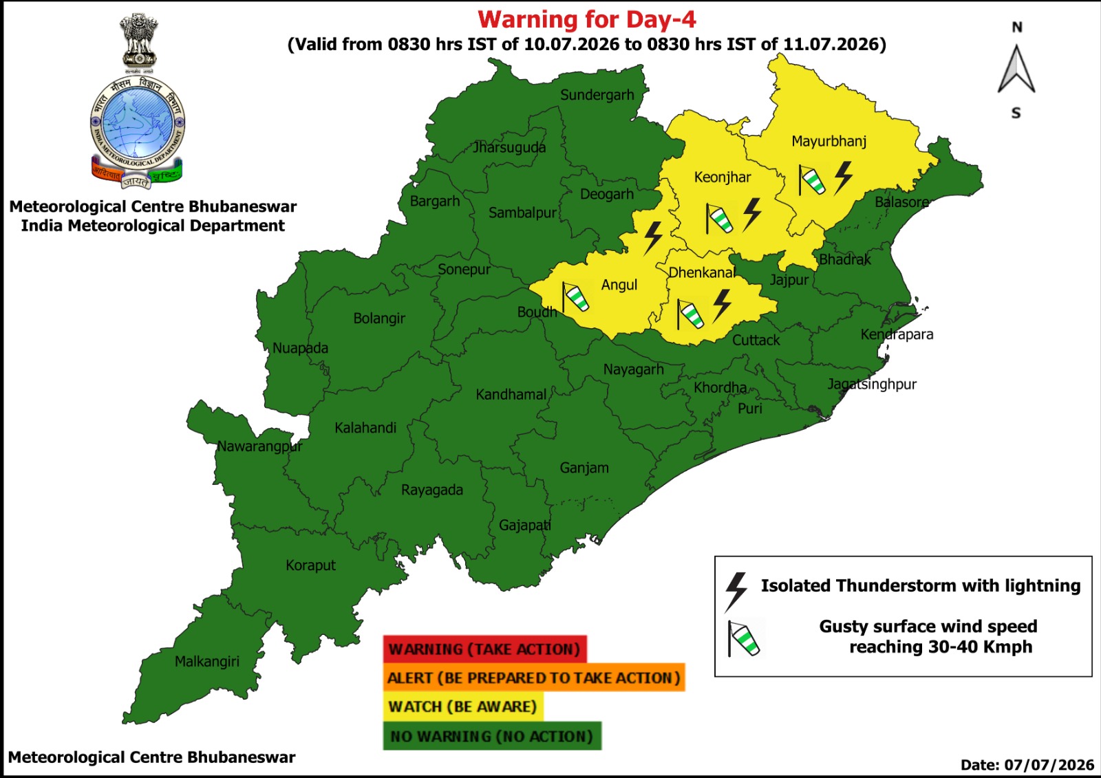 IMD rain alert Depression weakening rainfall to decrease fisherman warning to avoid sea