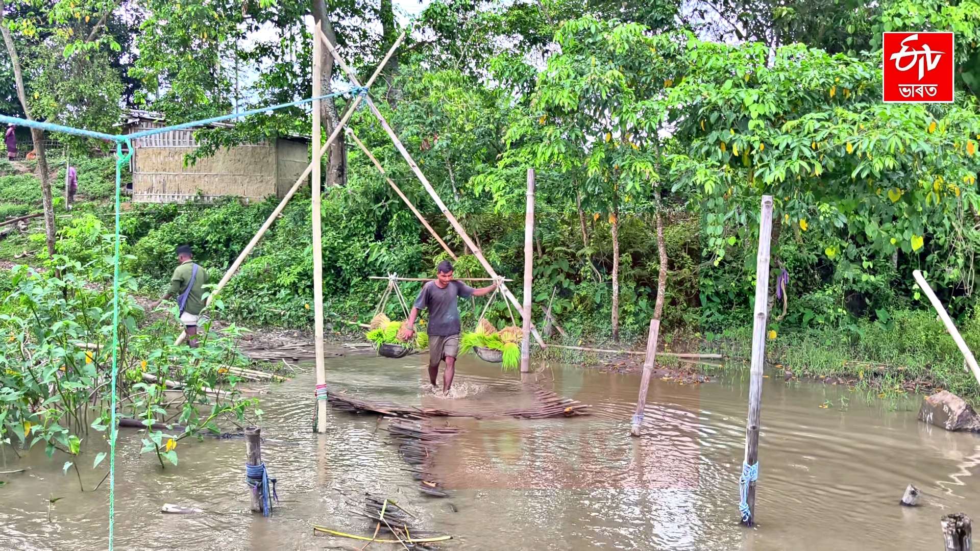 Golaghat people demanded the construction of a concrete bridge over Doiyang River