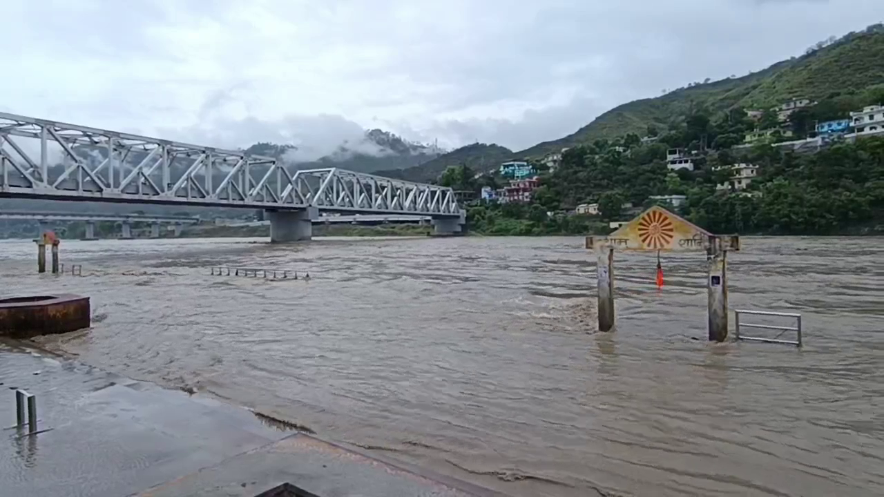 SRINAGAR ALAKNANDA RIVER WATER FLOW