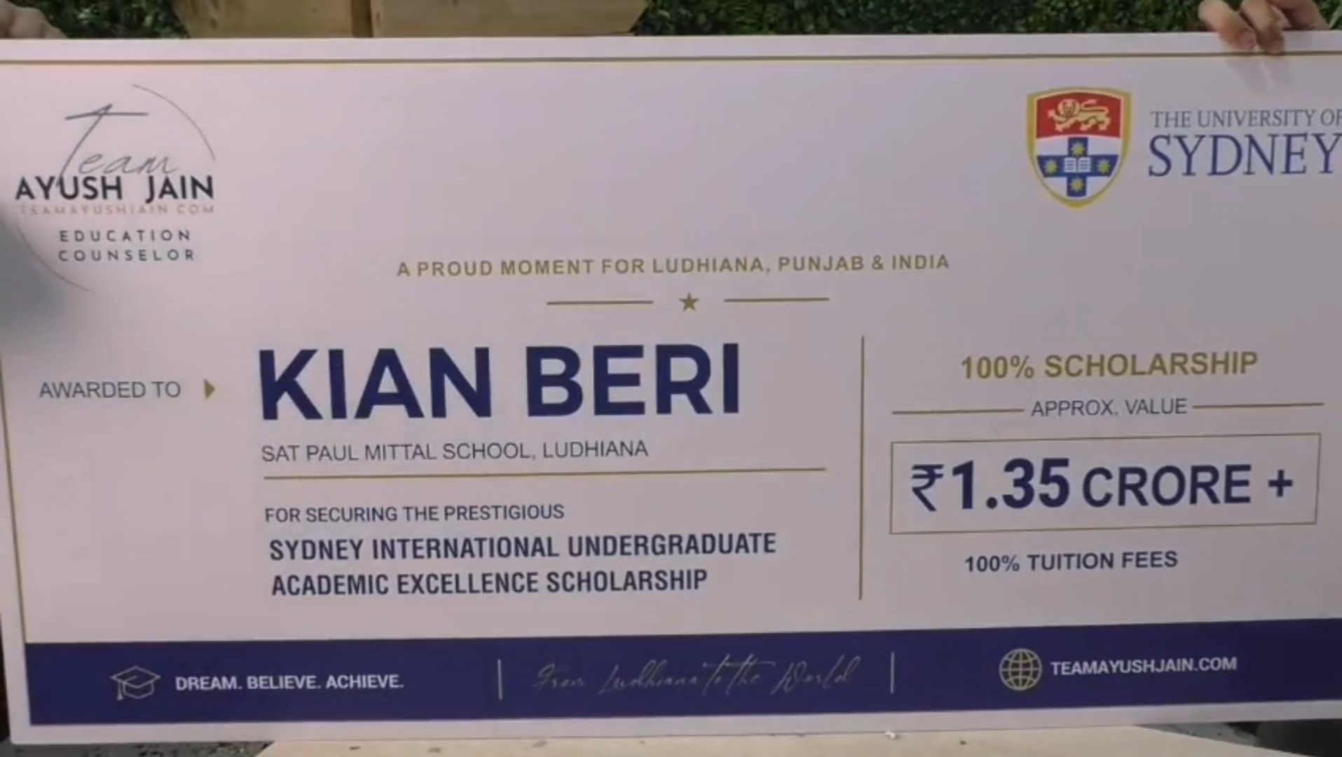 sydney scholarship