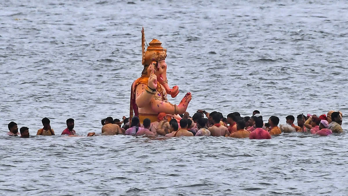 Ganesh Visarjan 2025 In Photos: Devotees Bid Grand Farewell To Lord Ganesha  Across India