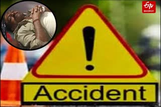 दुर्घटना में घायल होमगार्ड.