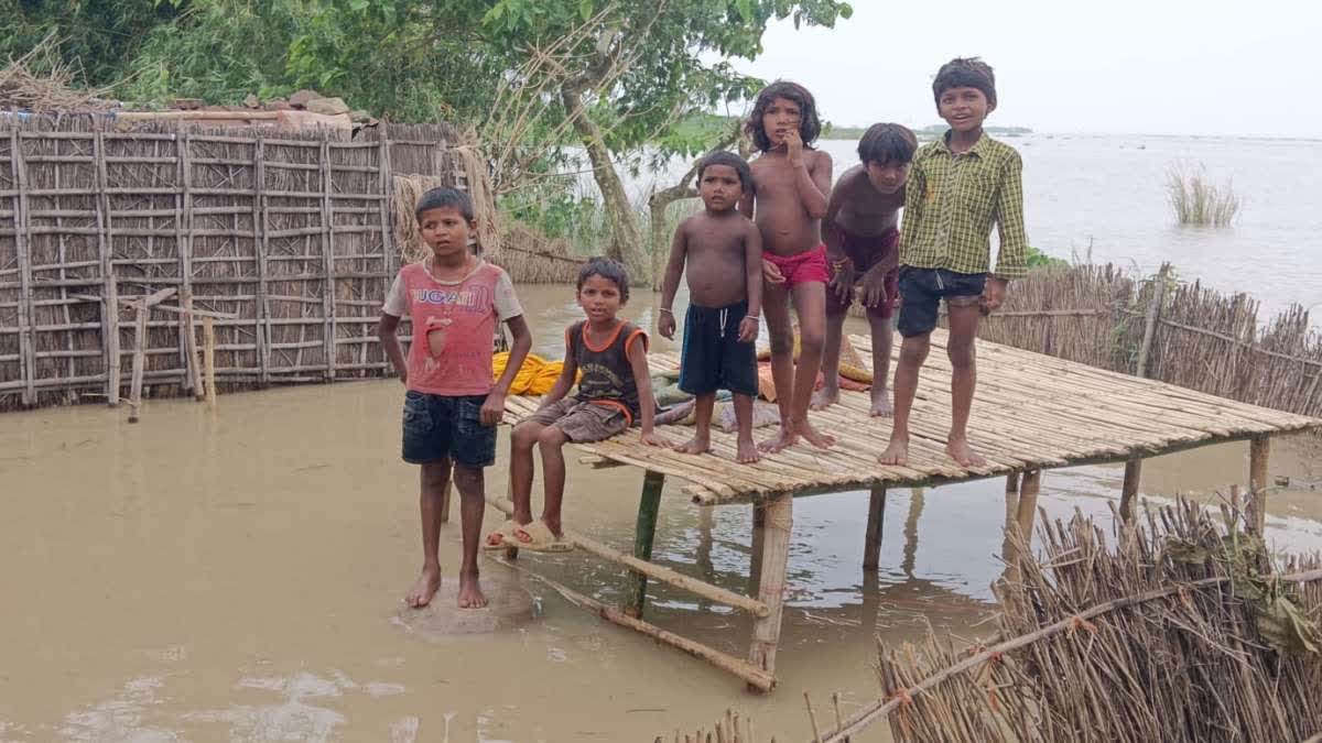 electric-supply-disrupted-in-three-panchayats-due-to-flood-in-sahibganj