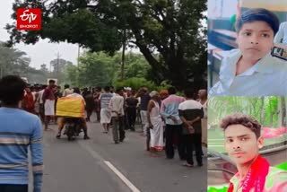 सड़क हादसे में दो छात्रों की मौत.