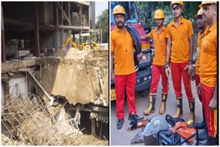 under construction building collapses in bhubaneswar
