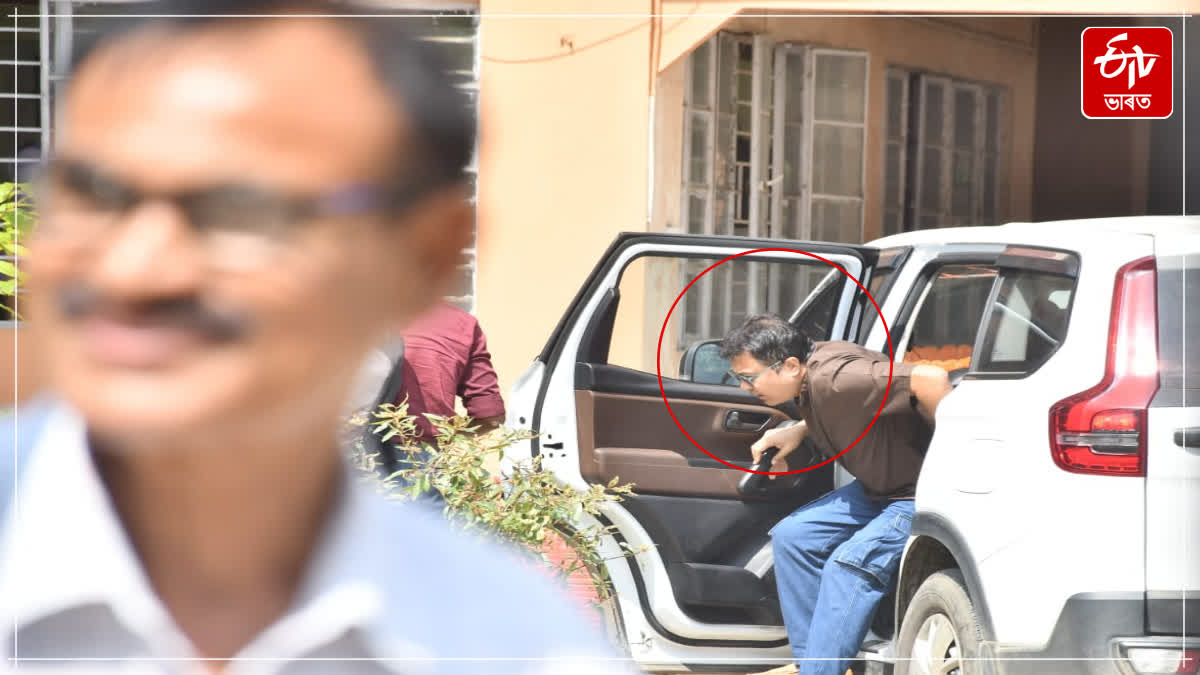 Rupkamal Kalita from Singapore appeared to give a statement at the CID office