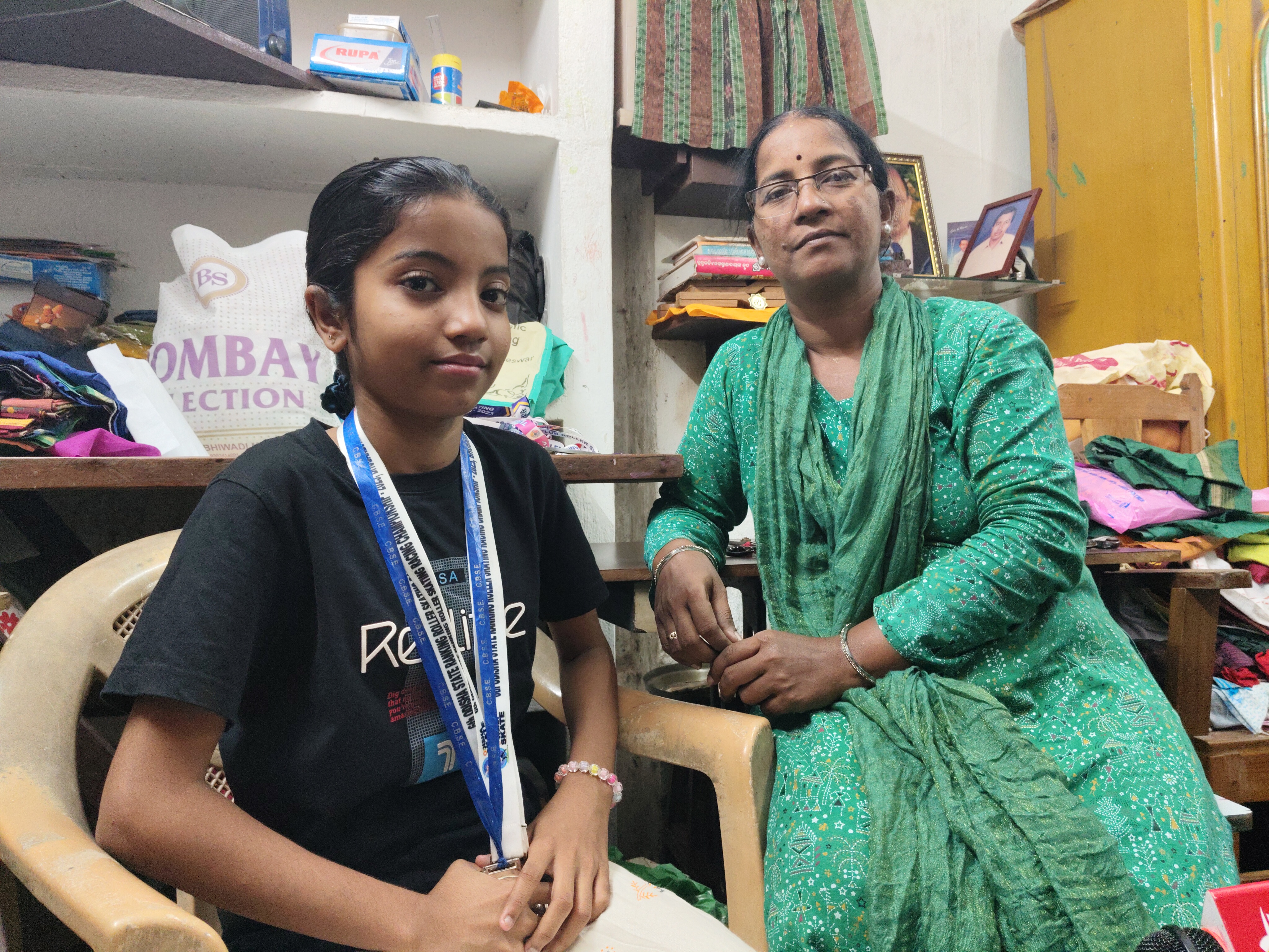 Bidushi Maharana with her Mother Gita Maharana