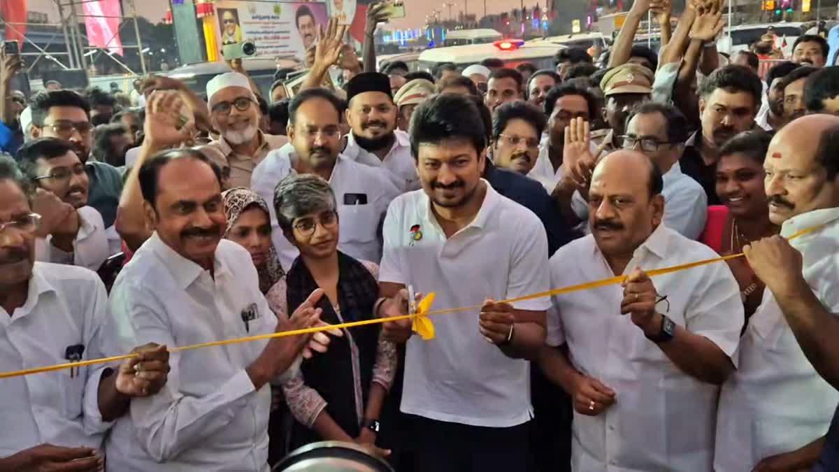 குரோம்பேட்டை சுரங்கப்பாதை திறந்து வைத்த   துணை முதலமைச்சர் உதயநிதி ஸ்டாலின்