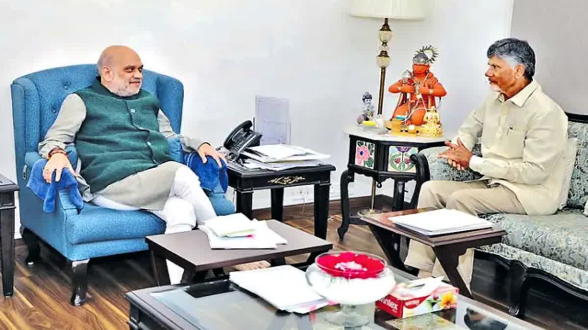 CM Chandrababu Meets Amit Shah in Delhi