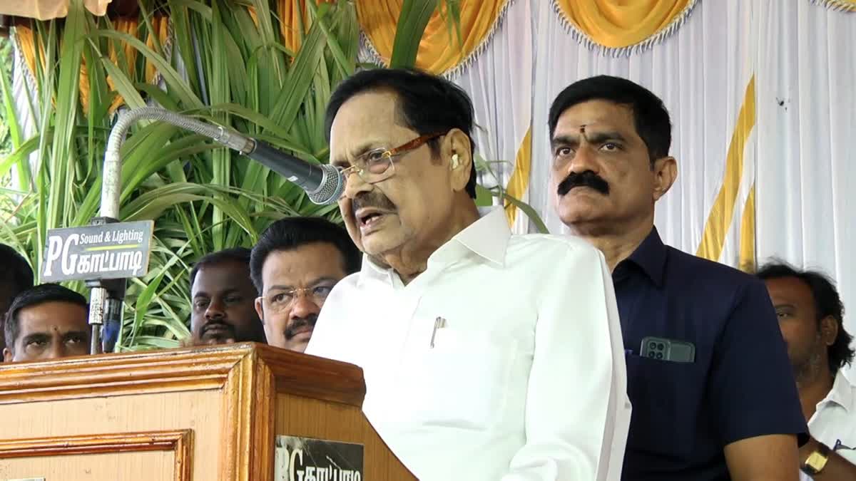 விழாவில் பேசிய அமைச்சர் துரைமுருகன்