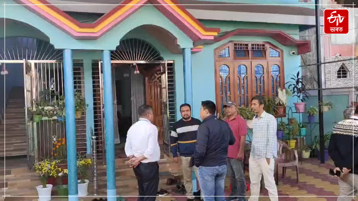 GST department team conducted a raid at the residence of a contractor in Kokrajhar