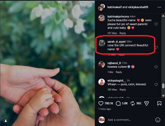 Vihaan Kaushal vicky kaushal katrina kaif son name linked to a bollywood film Uri The Surgical Strike