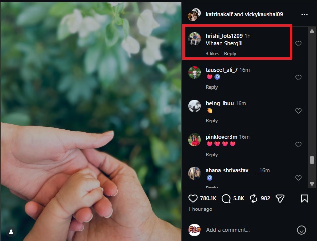 Vihaan Kaushal vicky kaushal katrina kaif son name linked to a bollywood film Uri The Surgical Strike