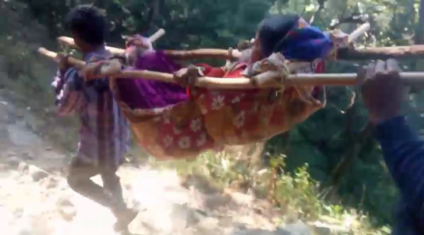Villagers Carried Woman on Doli