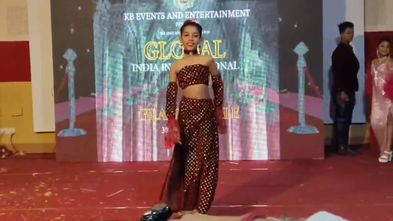 Dibrugarh khowang girl wins Global India International competition in kids b section held in delhi