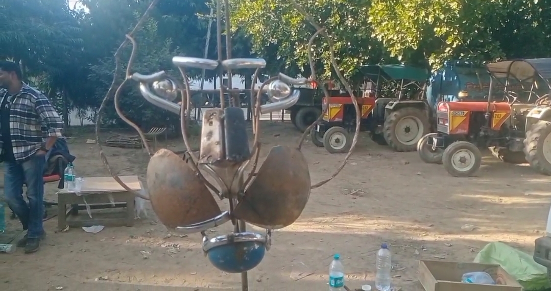 Nitin Mehta Chisels Sculpture From Scrap Transforming Alwar Into A Swachh Bharat City