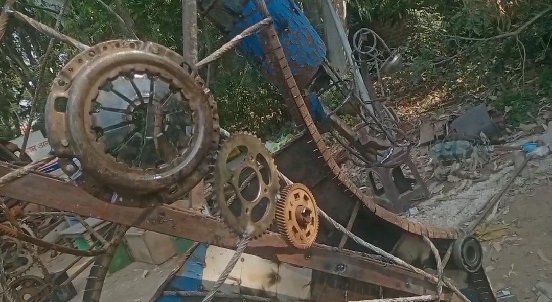 Nitin Mehta Chisels Sculpture From Scrap Transforming Alwar Into A Swachh Bharat City