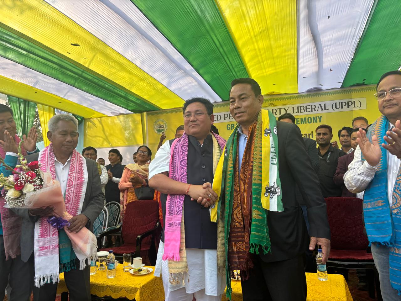 BPF leader Kampha Borgoyari welcomed to UPPL party