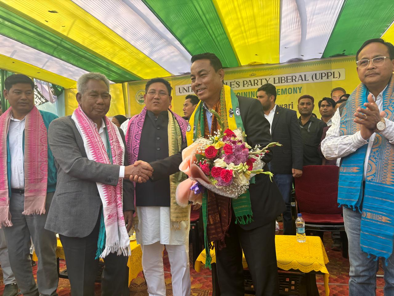 BPF leader Kampa Borgoyari welcomed to UPPL party