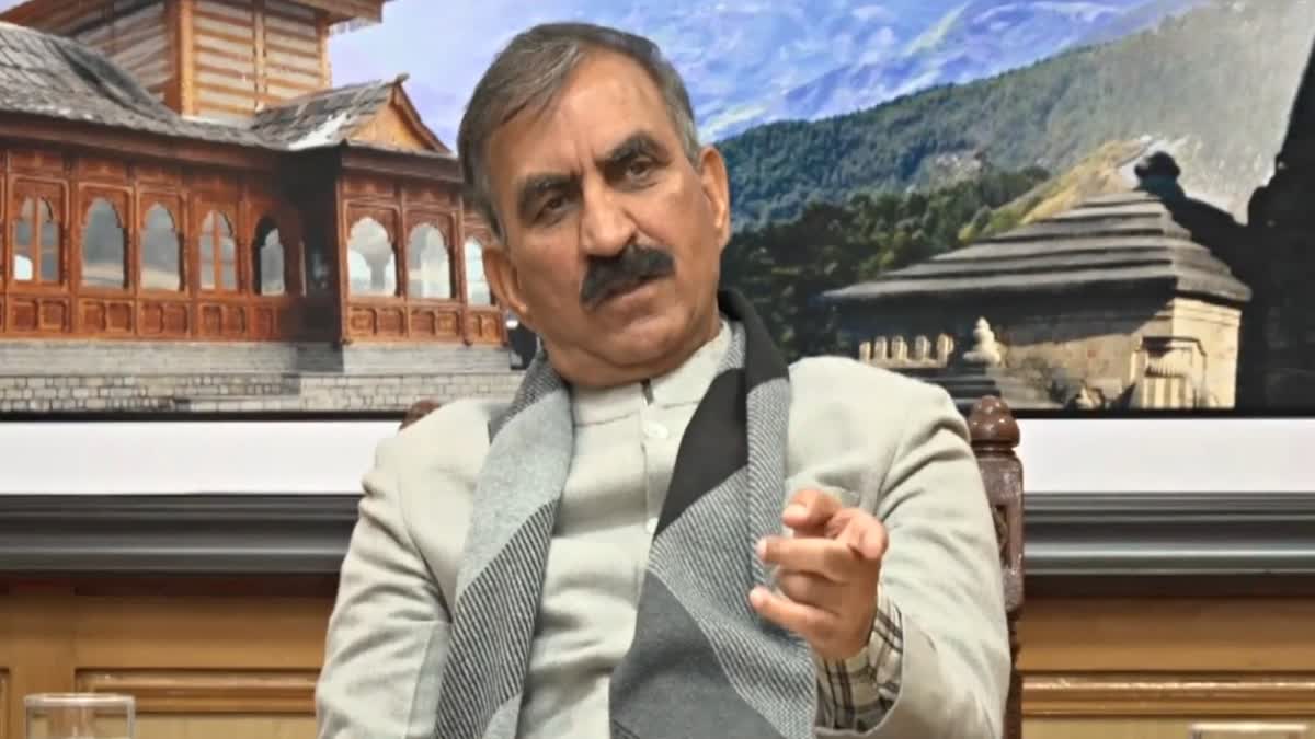 Himachal CM Sukhvinder Singh Sukhu